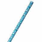 JAM Paper Gift Wrap - Zebra Print Wrapping Paper - 50 Sq Ft Total - Blue & White Safari Stripes - 2 Rolls/Pack-Blue Zebra Striped, Colourful Wrapping Paper will make anyone excited to find out what’s inside