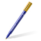 Staedtler Metallic Calligraphy Brush Markers - 1-6mm Tips - 5 Pack (8325TB5A6)-Water-based pigmented ink provides robust, lightfast colour