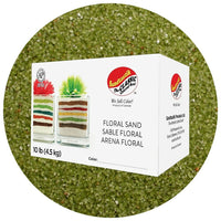 Sandtastik Floral Coloured Sand, 10 lb (4.5 kg) Box, Kiwi-Coarse grain with natural sparkle throughout