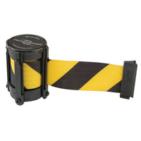 Replacement Cassettes For Utility, Advance & StowAway TensaBarrier-Tape Colour - Yellow/Black diagonal