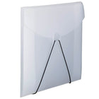 JAM Paper Plastic Portfolio with Hook Closure, Medium, 6.5 x 9.5, Clear, 4 Pack (2024 009g)-Material: Plastic