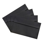 JAM Paper A10 Invitation Envelopes, 6 x 9.5s, Black Linen Recycled, 100 Pack (36168g)-Closure: Gum