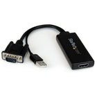 StarTech VGA to HDMI Adapter with USB Audio & Power, Portable VGA to HDMI Converter, 1080P-Hassle-free setup with plug-and-play installation