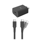 LOGiiX Essential Charging Kit for USB-C Devices - Black-Everyday essential kit to fast charge USB Type-C devices