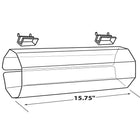 Azar Displays 15.75" Wide Acrylic Headband Holder Display, 4 Pack (900025)-15 3/4"H x 5"(Dia)