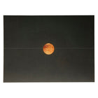 St. James Elite Medallion Fold Certificate Holders, Black Linen with Copper Medallion, 5 Pack-Luxurious embossed copper medallion closure