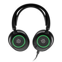 SteelSeries Arctis Nova 3 Wired PC Headset - Black-Over-ear ComfortMAX headset offers a lightweight, stretchy band and adjustable earcups 
