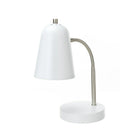 Simply Gooseneck Desk Lamp, White-Metal white lamp