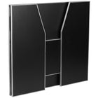 Flash Furniture - Bar pliable de 4 pieds en stratifié noir-Dessus amovible