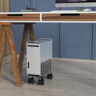 ShoppingAll Adjustable Mobile Computer Tower Stand - Black-8