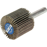 Merit Flap Wheels - Mandrel Mounted Flap Wheels, Aluminum Oxide/Ceramic, 120 Grit, 1" x 1" x 1/4" - 12 Pack-Abrasive Material: Aluminum Oxide
