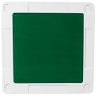 Flash Furniture 34.5" Square Granite Folding Game Table with Green Playing Surface - White-2'' Thick Granite White Plastic Border