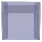 JAM Paper 6 x 6 Square Envelopes, Wisteria Purple Translucent Vellum, 100 Pack (PACV514g)-Wisteria purple