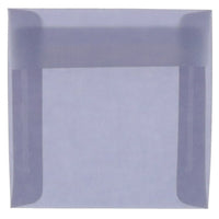JAM Paper 6 x 6 Square Envelopes, Wisteria Purple Translucent Vellum, 100 Pack (PACV514g)-Wisteria purple