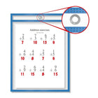 QuickFit 9" x 12" Educational Dry-Erase Pockets, Assorted, 5 Pack-Letter Size 9" x 12"