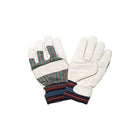 Zenith Safety - Gants, Grand, Paume En Cuir Fleur De Vache, Doublure En Molleton De Coton, paquet de 12-Matériau du poignet Caoutchouté