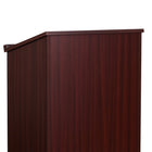 Flash Furniture Stand-Up Wood Lectern in Mahogany-Adjustable Shelf: 20.75"W x 13.5"D