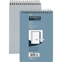 Cambridge Premium Note Pad, 5" x 8", 80 Sheets, Wide-Ruled-Double-sided, extra-smooth, heavy-weight bond paper