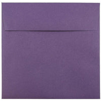 JAM Paper 8.5 x 8.5 Square Envelopes, Dark Purple, 100 Pack (563912527g)-Dark purple