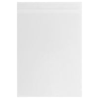 JAM Paper Cello Sleeves with Self Adhesive Closure, 8 15/16 x 11.25, Clear, 100 Pack (PAPERSIZECELLO)-Clear