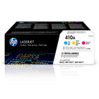 HP 410A (CF251AM) Cyan, Magenta, Yellow Original LaserJet Toner Cartridge, 3/Pack-HP 410A toner cartridges work with: HP colour LaserJet Pro M377, M452, M477