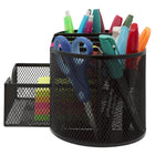 Staples Oval Mesh Desk Organizer - Black-6