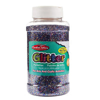 Charles Leonard Glitter, Multicolour, 3 Pack (CHL41100)-16oz bottle of multicolour glitter