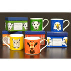 Tannex Animal Mugs Variety Set with Gift Box, 15oz, 4 Pack-Set of 4 Animal Mugs with Gift Box includes: Coffee Mug, "Giraffe", Coffee Mug, "Dalmatian", Coffee Mug, "Eagle", Coffee Mug, "Cat"