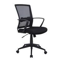 TygerClaw Mid Back Mesh & Fabric Office Chair-Breathe easy all day with a breathable mesh back that keeps you cool and comfy during long work sessions