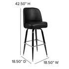 Flash Furniture Metal Barstools with Bucket Seat - 2 Pack-Designed for Commercial Use; Suitable for Home Use