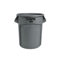 Rubbermaid Brute Seamless Container Waste Receptacle - Grey - Small - 20 Gallon-Waste container