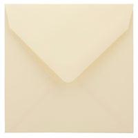 JAM Paper 5 x 5 Square Envelopes, Ivory with V-Flap, 1000 Pack (02792256C)-Ivory