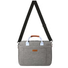 Vangoddy Shoulder Carrying Bag with Handle For 14" Laptop - Gey-Carry and protect your devices in style and comfort with this Nylon Twill Weave Messenger Bag