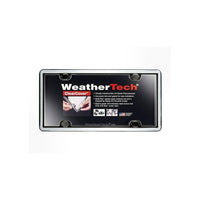 WeatherTech ClearCover License Plate Frame and Cover, Chrome and Black-Nearly indestructible license plate frame and clear protective lens