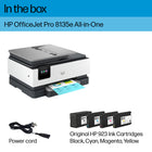 HP OfficeJet Pro 8135e Wireless All-in-One Colour Inkjet Printer with Bonus 3 months Instant Ink with HP+-HP App: Print, scan, copy, or fax right from your smartphone with the easiest-to-use print app