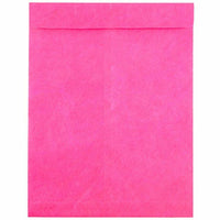 JAM Paper 10" x 13" Tyvek Tear-Proof Open End Catalog Envelopes - Fuchsia Pink - 10 Pack -Colour: Fuchsia Pink