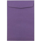 JAM Paper Enveloppes à ouverture au sommet avec fermeture gommée, 6 x 9 po, violet foncé, 100/pqt-Violet foncé