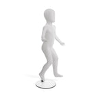 Can-Bramar PL Full Body Child  Unbreakable Mannequin - Age 2-3 Years - 43"H - Glass Base -  Blown White-Made of Polypropylene (PP) with a Satin Finish