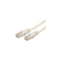 StarTech C6PATCH3WH 3' Cat 6 Molded Patch Cable, White-Dual RJ-45 Male connectors ensure seamless connectivity
