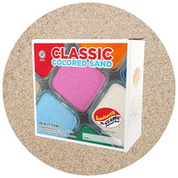 Sandtastik Classic Coloured Sand, 25 lb (11.3 kg) Box, Silver-Fine grain with natural sparkle throughout