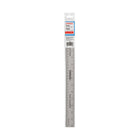 Staples Stainless Steel Ruler - 15"/38cm-Hole punched ruler allows the ruler to hang for storage