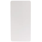 Flash Furniture 30"W x 60"L Granite Plastic Folding Table, White-5' Folding Table