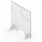 Mark Maker Acrylic Sneeze Guard - 18" x 23.75" - Design #8-Available with acrylic feet to easily stand on countertops for portability and quick installation with no tools required.