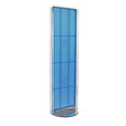 Azar Displays Two-Sided Pegboard Floor Stand, 60" x 16", Blue (700256-BLU)-Blue acrylic