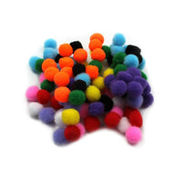 Charles Leonard Creative Arts Pom-Poms Furry Balls, Assorted Colours, 1/2", 1500 Pack (CHL69100)-Pom-poms furry balls are perfect for making dolls and ornaments