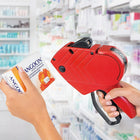 Meto Primark P12 1-Line Fluorescent Red Labels 1325/RL, 16 Pack-16 Rolls per box, 1,325 labels per roll, 21,200 labels total