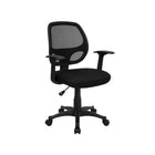 Nicer Furniture Mid-Back Black Mesh Computer Chair -Compact space friendly