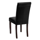 Flash Furniture Black LeatherSoft Parsons Chairs-Solid Hardwood Frame Construction