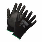 Forcefield Econo Knit Work Gloves with PU Palm-coating - Large - (005-134-BK)-General purpose