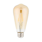 Northern Stars 5W Amber LED ST64 Light Bulb, 10 Pack-LED ST64 Light Bulbs, Filament, Amber